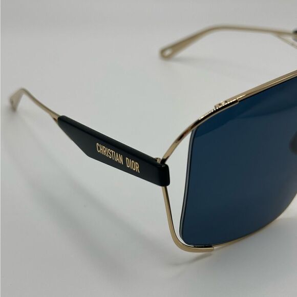 NEW Dior Sunglasses Archidior S1U Shiny Gold Blue Women - Picture 9 of 13